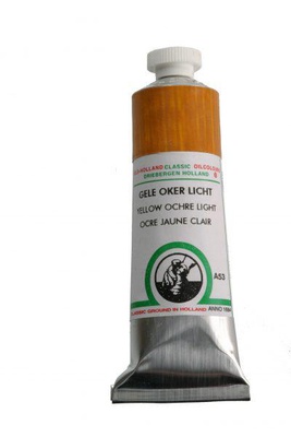 Краска масляная художественная Old Holland Classic Oil Colours 40мл туба, A53 Охра желтая светлая (A53 Yellow Ochre Light)