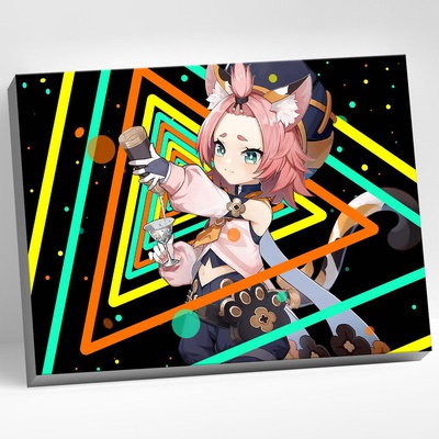 Картина по номерам (на холсте) 30х40см Геншин. Диона, CHR0302 (сложность **)