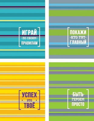 Тетрадь на кольцах А5 240л. со сменным блоком, клетка, УСПЕХ - ЭТО ВСЁ!, твердая обложка, цветной блок, матовая ламинация, выборочный [178680]