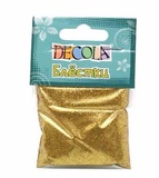 Блестки декоративные DECOLA 20г 1мм, цвет: золото майя W041-203-1