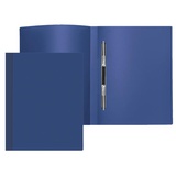 Папка с пружинным скорошивателем Attomex, 500 мкм, фактура "песок", непрозрачная синяя, 3111402