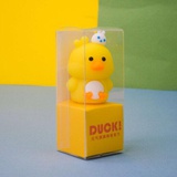 Точилка пластиковая "Duoki", yellow, 1отверстие, без контейнера, [kk-7669]