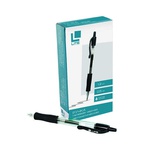 Ручка гелевая автоматическая 0,5мм черная LITE , с резиновым грипом, GPBRL01-K/gr