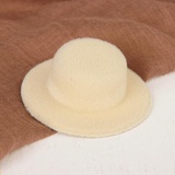 Шляпа круглая 1шт. 5 см × 5 см × 2 см, цвет бежевый 3488137