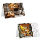 Календарь-домик настольный на гребне 2026г. 160*105 мм BG "Пространство", 381122