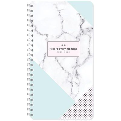 Телефонная книга А5, 80л., на гребне OfficeSpace "Стиль. Marble design", с высечкой, Тк80г_39172