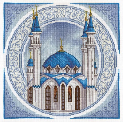 Набор для вышивания 32,5х32,5см Мечеть Кул Шариф Panna,  [АС-1384]