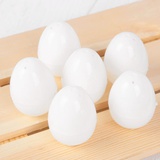 Набор яиц для творчества, из пластика, открывается, размер 1шт. 4*6см (6шт) цвет белый 3048101
