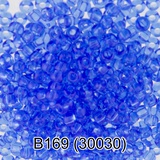 Бисер стеклянный GAMMA 5гр прозрачный, голубой, круглый 10/*2,3мм, 1-й сорт Чехия, B169 (30030)