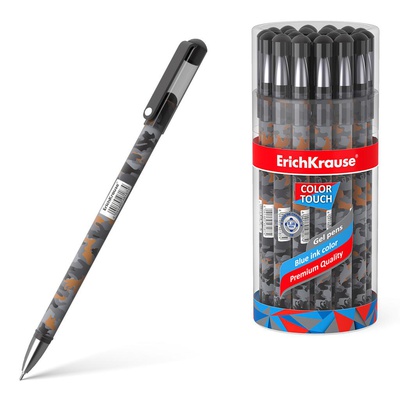 Ручка гелевая 0,5мм синяя ErichKrause® ColorTouch® Rough Native, игольчатый стержень, [ЕК48171]