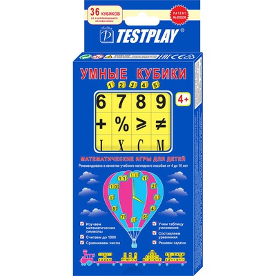 Учебное пособие "Умные кубики Т-0282" для обучения математике (4+)  113642