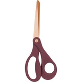 Ножницы канцелярские 17,5 см, deVENTE.Esthetics, кольца эргономичной формы из пластика, лезвие из нержавеющей стали с титановым покрытием в цвете розовое золото, бургунди 4091503