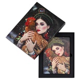 Ежедневник A5 недатированный 120л. ESCALADA, #Маргарита Карева, мягкий переплёт, кожзам"Наппа", тиснение фольгой, в подарочной коробке, 70662