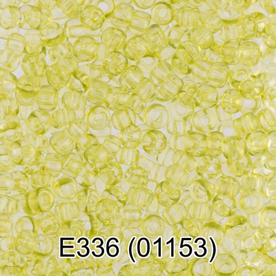 Бисер стеклянный GAMMA 5гр "сольгель" прозрачный, салатовый, круглый 10/*2,3мм, 1-й сорт Чехия, Е336 (01153)