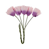 Букетик декор для творчества Тюльпаны 2 букетика по 5 цветоч. (02 светло-сиреневые) SCB290902