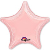 Шар воздушный (фигурный) 18" Звезда, металлик, розовый [1204-0225]