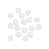 Пайетки рефленые Астра, 10 мм, 10г, белый, в пластиковом пакете с блистерным подвесом, [L010]