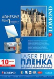 Пленка Lomond PE LASER FILM, 1703411, прозрачная, самоклеящаяся, неделенная, А4, 10 л.,71 г/м2