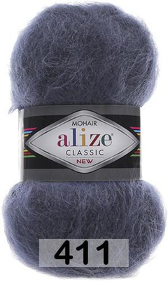 Пряжа Ализе Mohair Classic new 100гр/200м (51%акрил / 25%мохер / 24%шерсть),  [411]