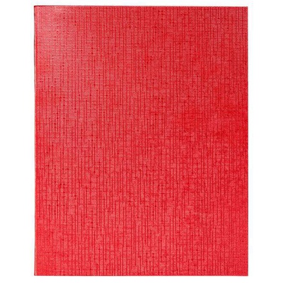 Тетрадь бумвинил А5 96л., клетка, офсет 60 г/м2, белизна 100% , с полями (цвет: METALLIC красный)  96Т5бвВ1 
