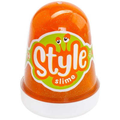 Слайм Lori "Style Slime", блестящий, оранжевый с ароматом апельсина, 130г, 293581