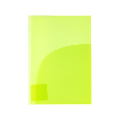 Папка-уголок (2 кармана) А4, Expert Complete NEON, 180мкм, полупрозрачная, лайм, 22025665