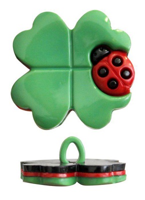 Пуговица декор. Клевер 23мм 1шт. (48537)