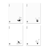 Тетрадь 60л. клетка, B5 (175x250 мм) ErichKrause®  Character, белый, пластиковая обложка, MIX-PACK ЕК63413