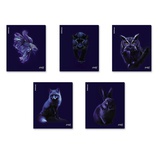 Тетрадь 48 л. клетка ErichKrause® Indigo, скруг. уголки, ламинация soft-touch+выборочный УФ-лак_MIX-PACK ЕК64867