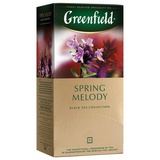 Чай GREENFIELD "Spring Melody" (Мелодия весны), черный с чабрецом, 25 пак. в конв. по 2г, 0525,  [620219]