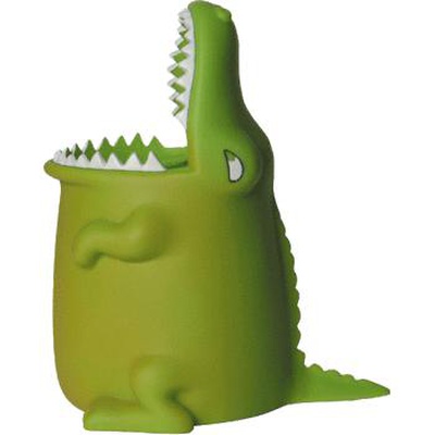Стакан для пишущих принадлежностей "deVENTE" 8,5х11х13 см, в форме крокодила, пластиковая, [4104714]