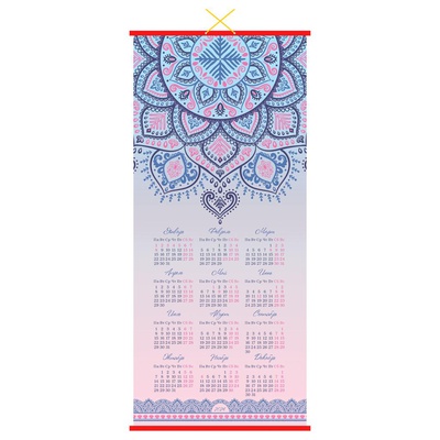 Календарь настенный "циновка" 2024г., 320*760 "Ethnic ornament", вертикальный 355806