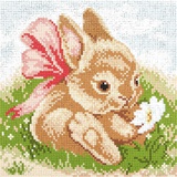 Кристальная мозаика 21*21см Кролик, ALVR-07 061