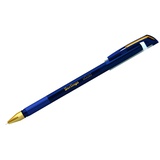 Ручка шариковая 0,7мм синяя Berlingo xGold, игольчатый стержень, грип, 243017