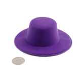 Шляпа круглая 2шт. 10см  фиолетовая,  [КЛ.21568]