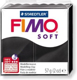 Глина полимерная FIMO Soft, запекаемая в печке, 56 гр., чёрная, шк809898 №09