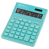 Калькулятор настольный Eleven SDC-444X-GN, 12-разрядный, двойное питание, 155*204*33мм, бирюзовый, [339205]