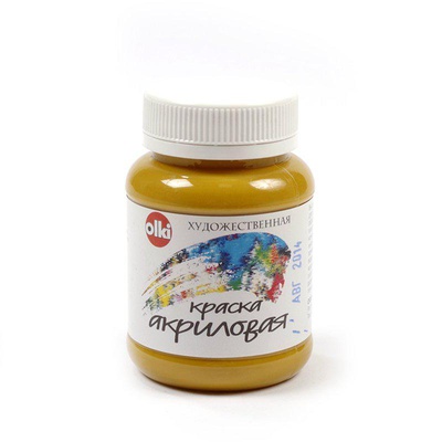 Акрил художественный 100мл Olki, охра желтая,  [ОЛ.3022]