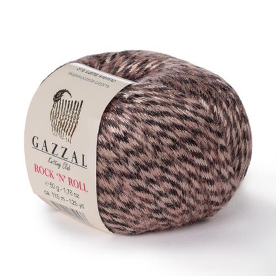 Пряжа Gazzal Rock N Roll 50г/115м (21% акрил / 70% полиамид / 9% мериносовая шерсть) 13955
