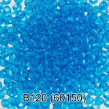 Бисер стеклянный GAMMA 5гр прозрачный, светло-синий, круглый 10/*2,3мм, 1-й сорт Чехия, B120 (60150)