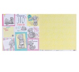 Бумага для скрапбукинга "Улыбнись", 30.5 x 30.5 см, 180 г/м²,  [1445763]