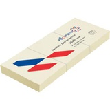 Блок  самоклеящийся, 38*51 мм, 100 л., Attomex, желтая, 3 шт. в упаковке, 2010300