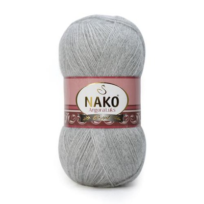 Пряжа NAKO Angora Luks 100г/550м (5%мохер, 15%шерсть, 80%акрил) 195