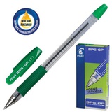 Ручка шариковая 0,7мм зеленая PILOT BPS-F, с резиновым упором, металлический наконечник [141863]