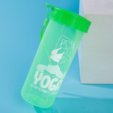 Бутылка для воды, (пластик) 470 мл, Yoga, с винтовой крышкой, с петлей, 7183162