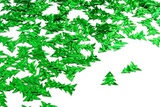 Пайетки 20мм голографические Елочка зеленая