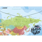 Папка на кнопке А4 с рисунком Map of Russia, 150 мкм, deVENTE 3071122