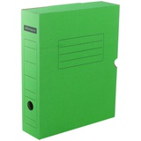 Короб архивный 75 мм, микрогофрокартон, с клапаном, зеленый, до 700л., OfficeSpace [225414]