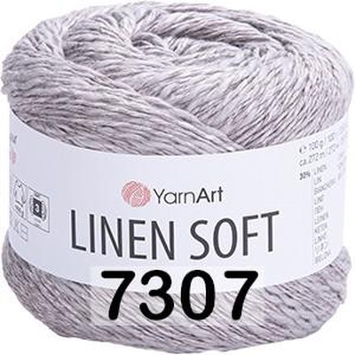 Пряжа Yarnart Linen soft 100г/272м (30% лен, 36% вискоза, 34% хлопок), 7307