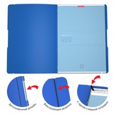Тетрадь A4 48 л. клетка, на гребне Erich Krause, FolderBook Classic, съемная пластиковая обложка с резинкой, синий, ЕК48226